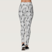 Leggings Fun Look Black Interwoven Lignes (Dos)