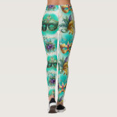 Leggings Fun Mardi Gras Masques (Dos)