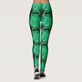 Leggings Fun Modern ADN Motif Green Médicale Science (Dos)