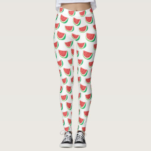 Leggings Fun Motif de pastèque sur toute la legue imprimée