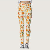 Leggings Fun Orange Fall Motif (Devant)