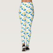 Leggings Fun Pickleball Blue Yellow Motif (Dos)