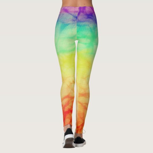 Leggings Fun Tie Dye Rainbow Yoga (Dos)