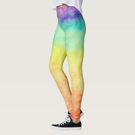 Leggings Fun Tie Dye Rainbow Yoga (Gauche)