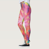 Leggings Fun Vibrant coloré Cravate-Dye #1 (Gauche)