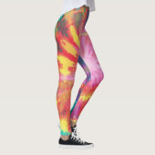 Leggings Fun Vibrant coloré Cravate-Dye #1 (Droite)