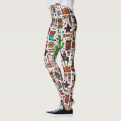 Leggings Fun Western Motif Noël (Gauche)