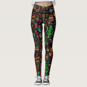 Leggings Fun Western Motif Noël (Devant)