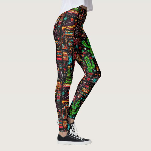 Leggings Fun Western Motif Noël (Droite)