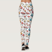 Leggings Fungi Fancy : Un Doodle De Champignons Whimsical (Dos)