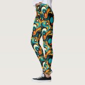 Leggings Funk rétro Abstrait (Gauche)