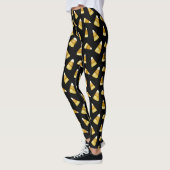 Leggings Funky Corn Octobre Fête d'Halloween Black (Gauche)