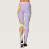 Leggings funky de la rivière Abstraite (Dos)