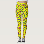 Leggings Funky Neon Rainbow Block Motif (Devant)