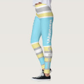 Leggings Funky Rayures Lignes Gagnant Puissance (Gauche)