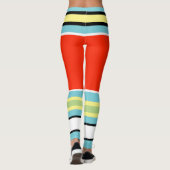 Leggings Funky Rayures Lignes Gagnant Puissance (Dos)