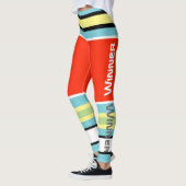 Leggings Funky Rayures Lignes Gagnant Puissance (Gauche)