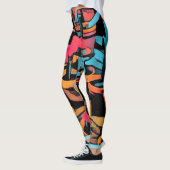 Leggings funky Stylisés Cactus (Gauche)