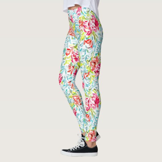 Leggings Funky Summer Colours Peinture Splatter Art Motif (Gauche)
