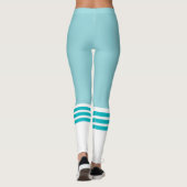 Leggings Funky Turquoise Team Tube Sock (Dos)