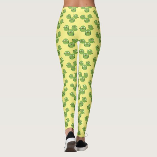 Leggings Funny Brussels sprouts légumes caricature (Dos)