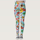 Leggings Funny Comic Motif (Devant)