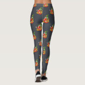 Leggings Funny Fier Pompier Chili Sur Le Feu Donne Des Pouc (Dos)