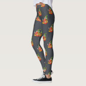 Leggings Funny Fier Pompier Chili Sur Le Feu Donne Des Pouc (Gauche)