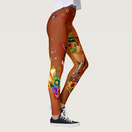 Leggings Funny mexican cactus (Droite)
