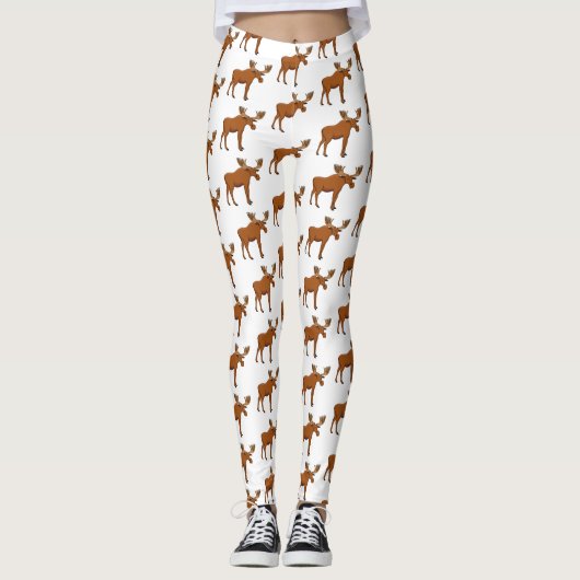 Leggings Funny moose (Devant)