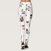 Leggings Funny NZ oiseaux motif scientifique (Dos)