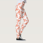 Leggings Funny Red Lobster Motif<br><div class="desc">Des leggings super amusants avec un motif de homards rouges dressés contre un arrière - plan blanc (changez facilement la couleur arrière - plan de votre choix). Idéal pour faire du homard, des vacances à la plage au bord de l'océan, faire de l'exercice ou des vêtements de tous les jours....</div>