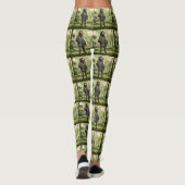 Leggings Funny Sloth Golf Player, (Dos)