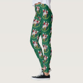 Leggings Funny Snowman Merry Christmas Surprise Cartoon (Gauche)