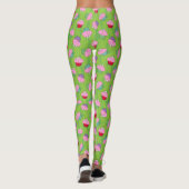 Leggings Funny Zombie Cerveaux Motif Cupcake (Dos)