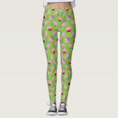 Leggings Funny Zombie Cerveaux Motif Cupcake (Devant)