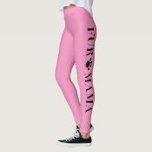 Leggings Fur Mama avec les jambes des femmes roses (Gauche)