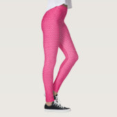 Leggings Fuschia à motif rose (Droite)