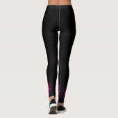 Leggings Fushia Fade, artiste de soie aérienne (Dos)