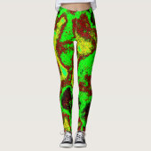 Leggings Fusion Chaleur Néon (Devant)