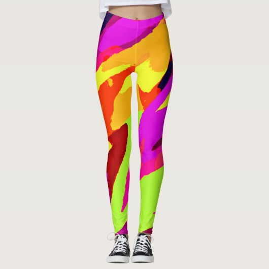 Leggings Fusion d'art chromatique (Devant)