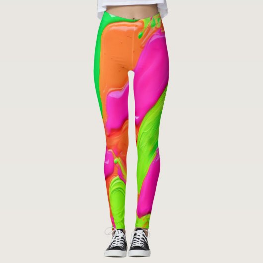 Leggings Fusion de couleurs vives (Devant)