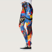 Leggings Fusion de T-rex Dinosaur sauvage (Gauche)