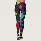 Leggings Fusion des couleurs néons (Dos)