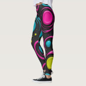 Leggings Fusion des couleurs néons (Gauche)