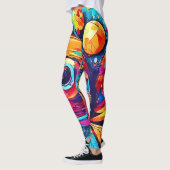 Leggings Fusion florale cosmique (Gauche)