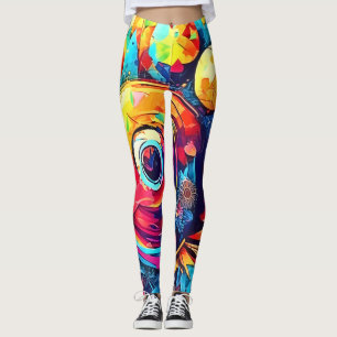 Leggings Fusion florale cosmique