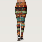 Leggings Fusion tribale en couleur (Dos)