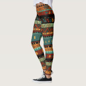 Leggings Fusion tribale en couleur (Gauche)