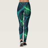 Leggings Futuristic Zombie Aesthetic Pattern – Biomechanica (Dos)